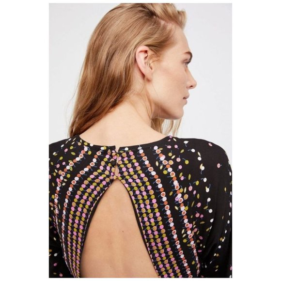 014 FREE PEOPLE Coryn Long Sleeve Mini Dress sz 6 Women's - Picture 4 of 16